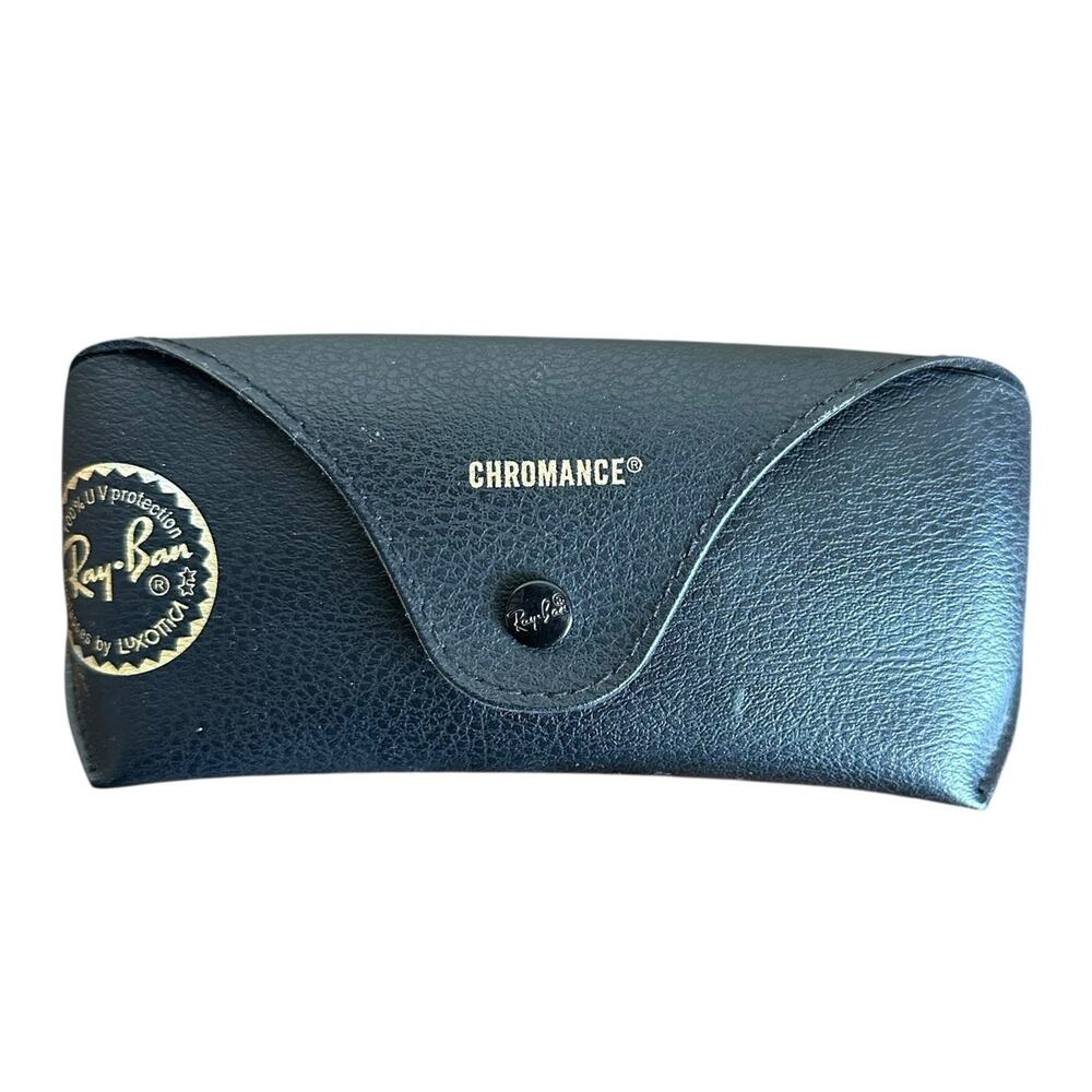 Ray Ban Chromance Classic Black Snap Front Sunglasses Case